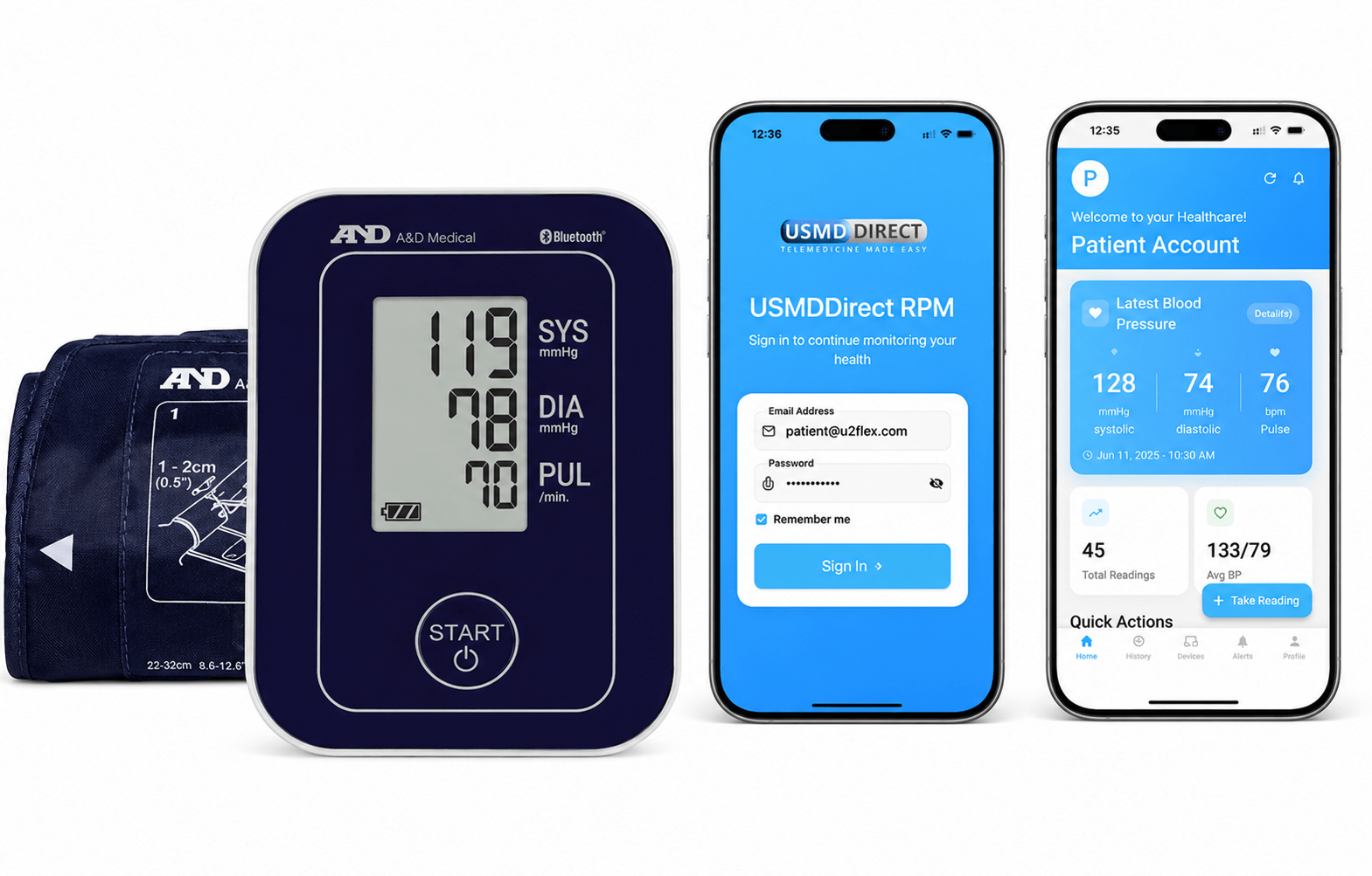 Telehealth Monitoring elehealth Monitoring Kit with Oximeter and Smartphones